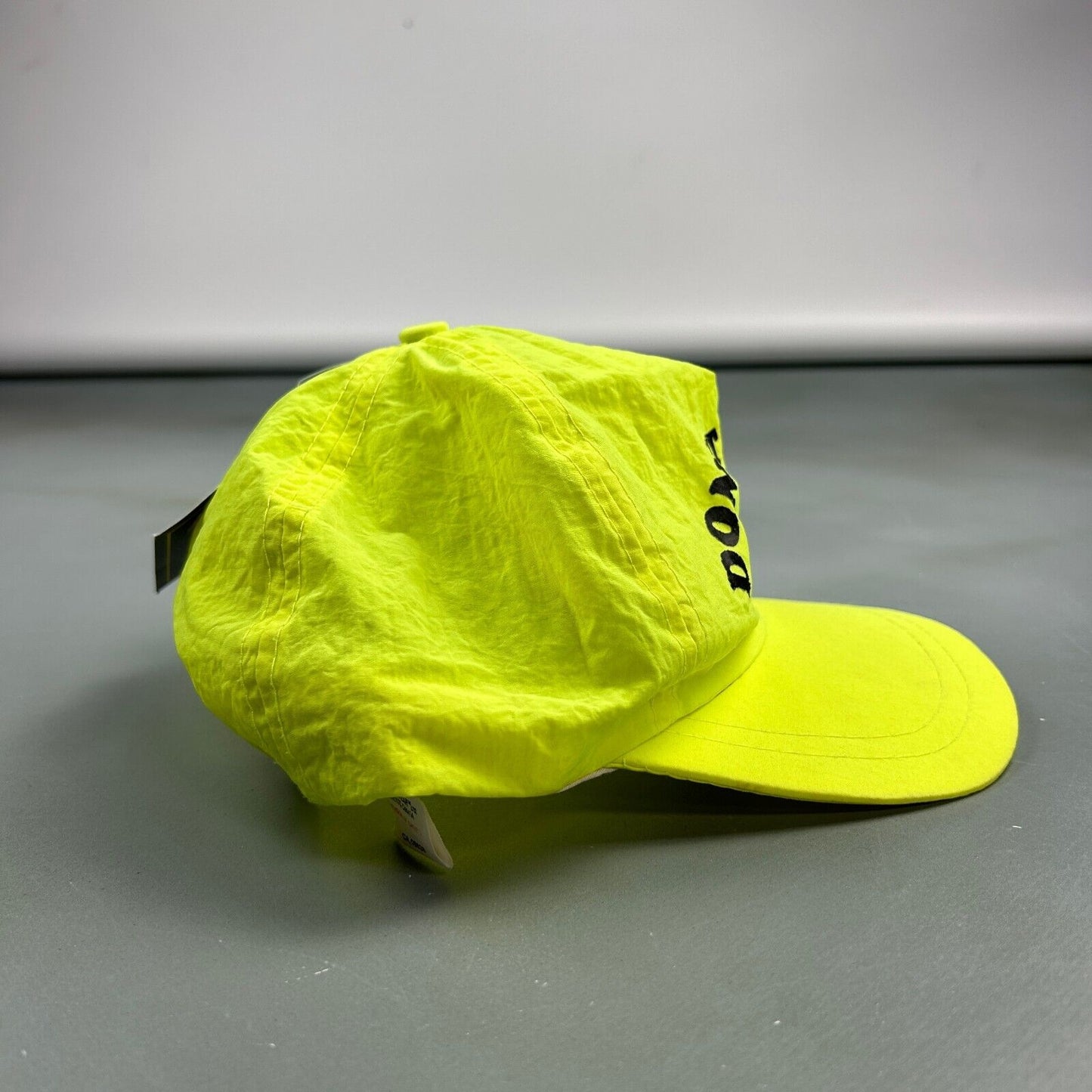 VINTAGE 90s | Donuts Now Yellow Nylon Snapback Hat One Size Adult