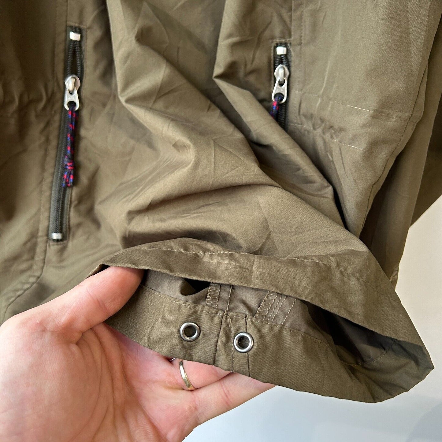VINTAGE | EMS 1/2 Zip Olive Anorak Windbreaker Jacket sz S