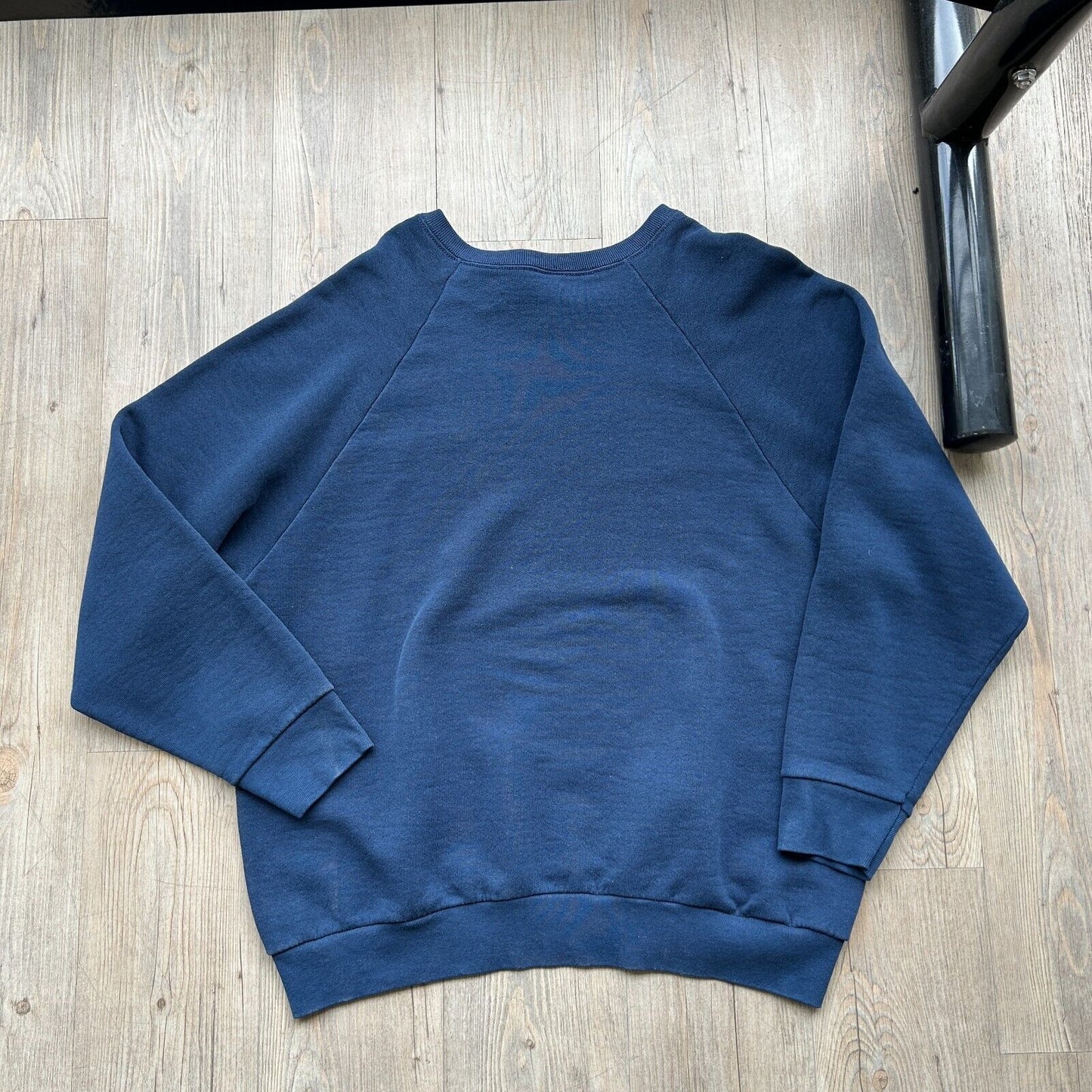 VINTAGE | Fruit Of The Loom BLANK Navy Crewneck Sweater sz M/L Adult