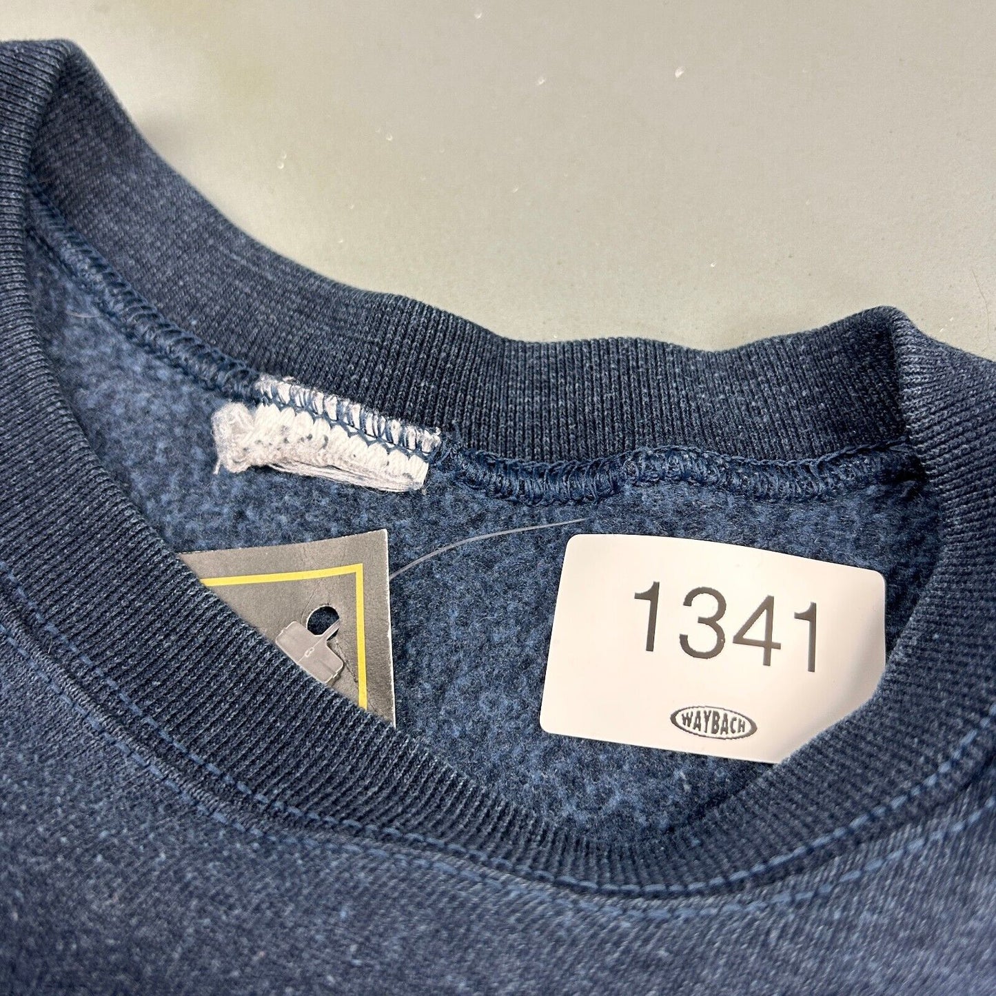 VINTAGE 90s Blank Navy Crewneck Sweater sz XXL Adult