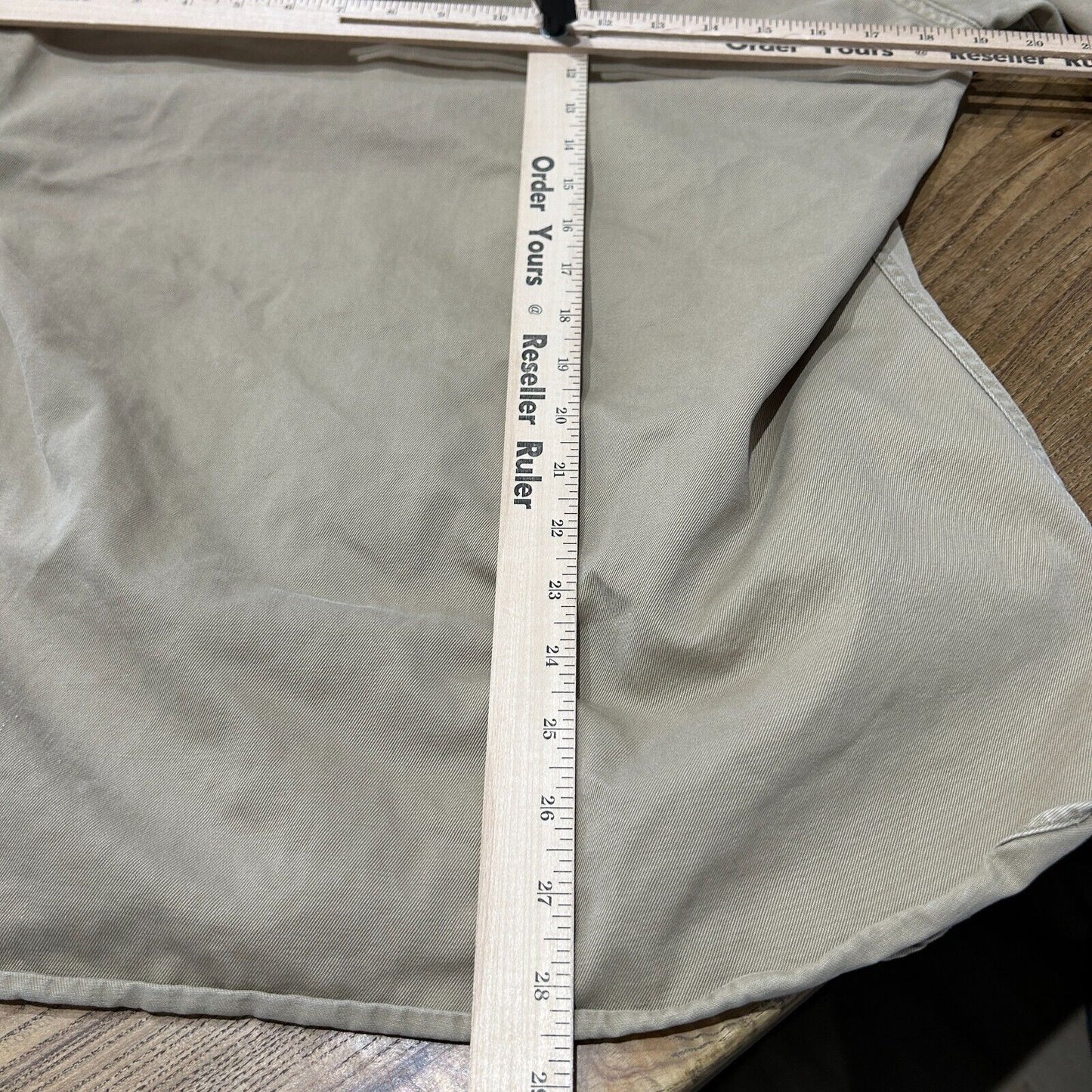 VINTAGE 70s 80s | Military Fatigue Tan Button Down Shirt sz L Adult