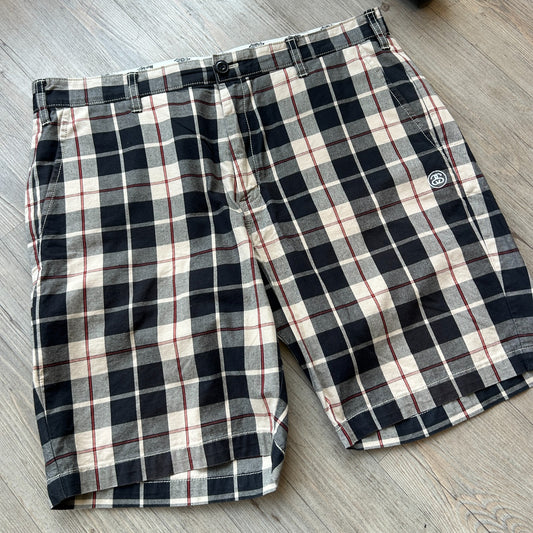 VINTAGE | Stussy WorkGear x Dickies Plaid Shorts sz W34