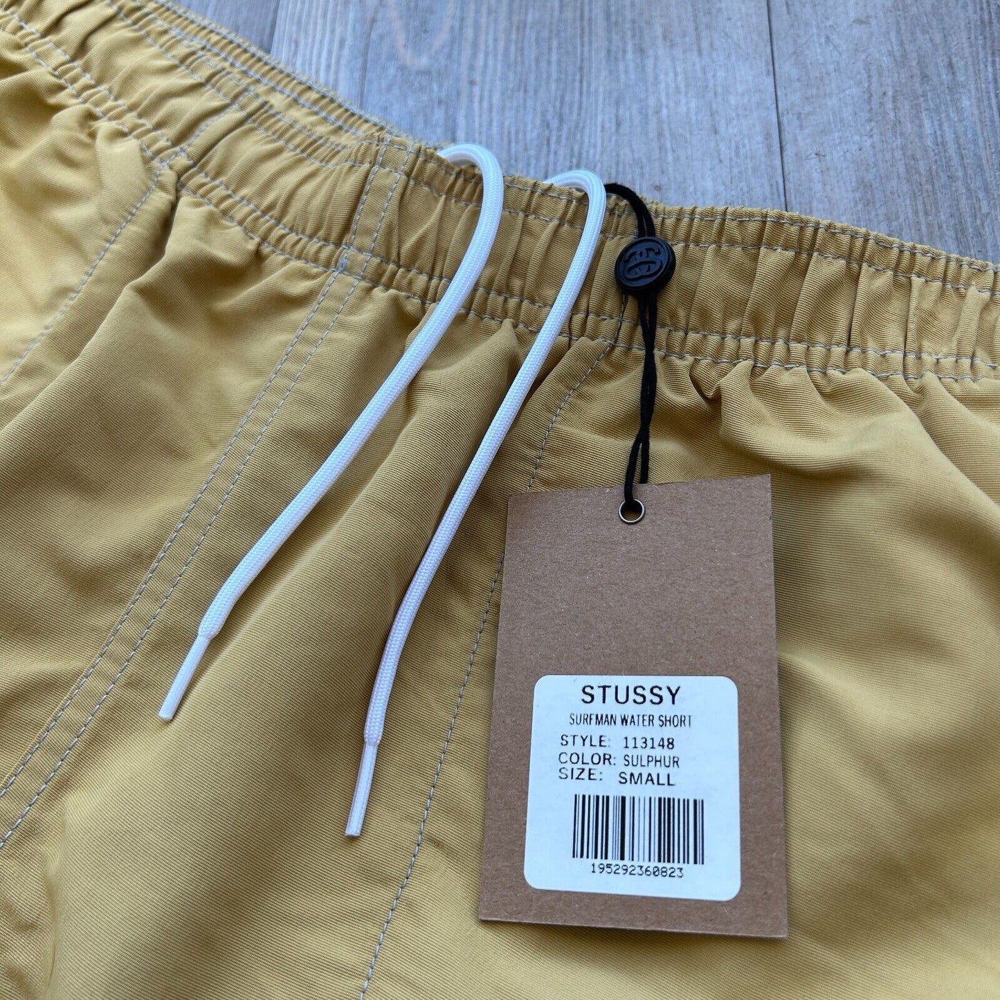 STUSSY Surfman Water Sulphur Shorts sz S NWT