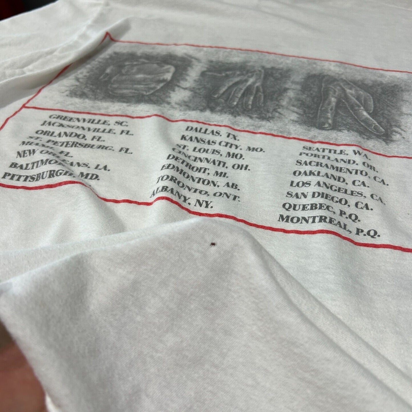 VINTAGE 90s | RUSH Presto Tour Band T-Shirt sz XL