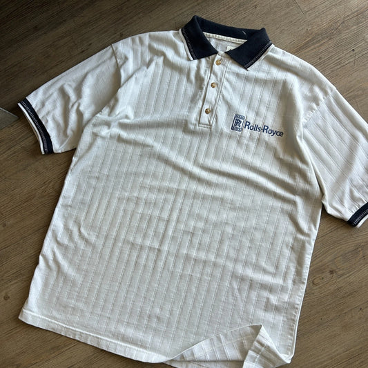 1990s | Rolls-Royce Vintage Golf Polo Shirt sz L/XL