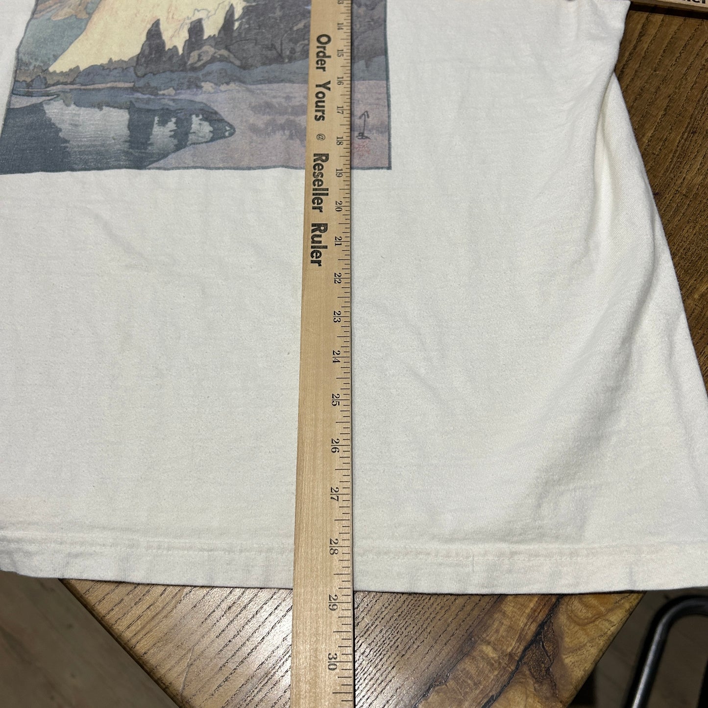 VINTAGE 80s | Patagonia Beneficial T's No More Development Yosemite T-Shirt XL