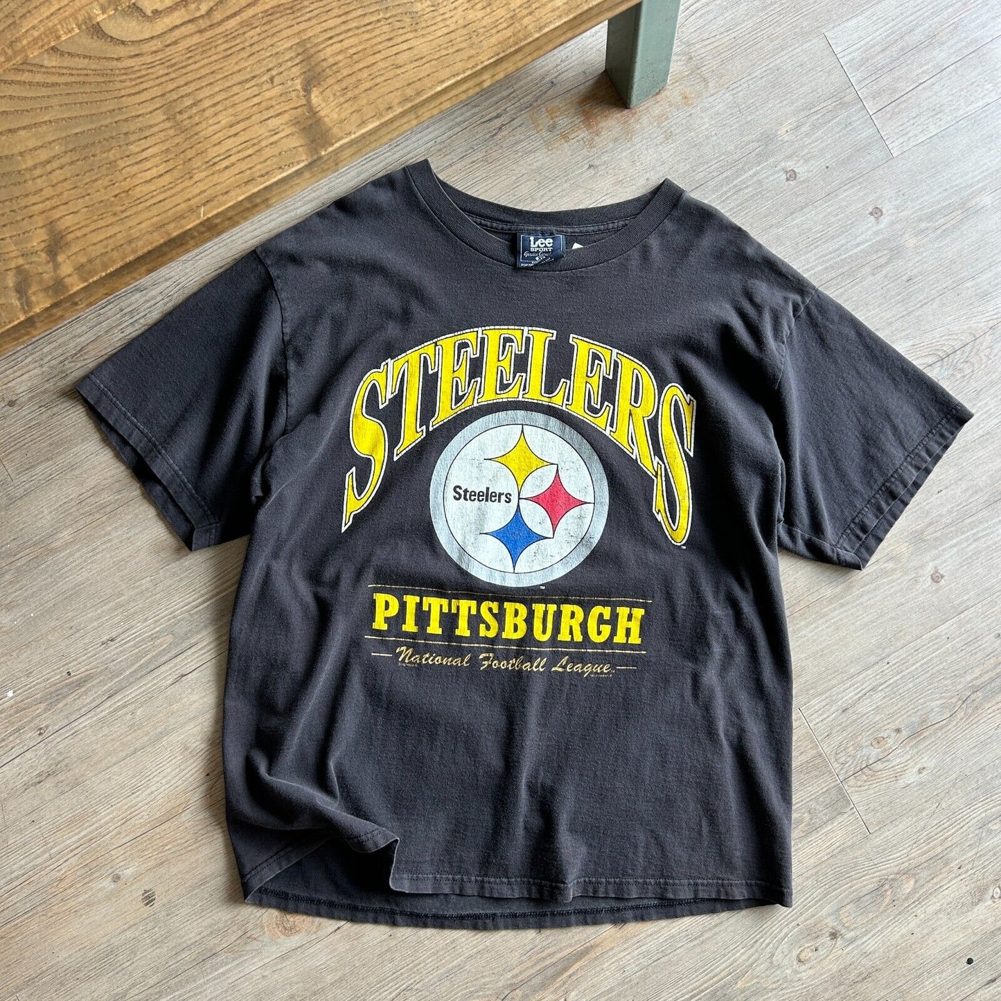 VINTAGE 90s | Pittsburgh Steelers Big Logo NFL Football T-Shirt sz XL