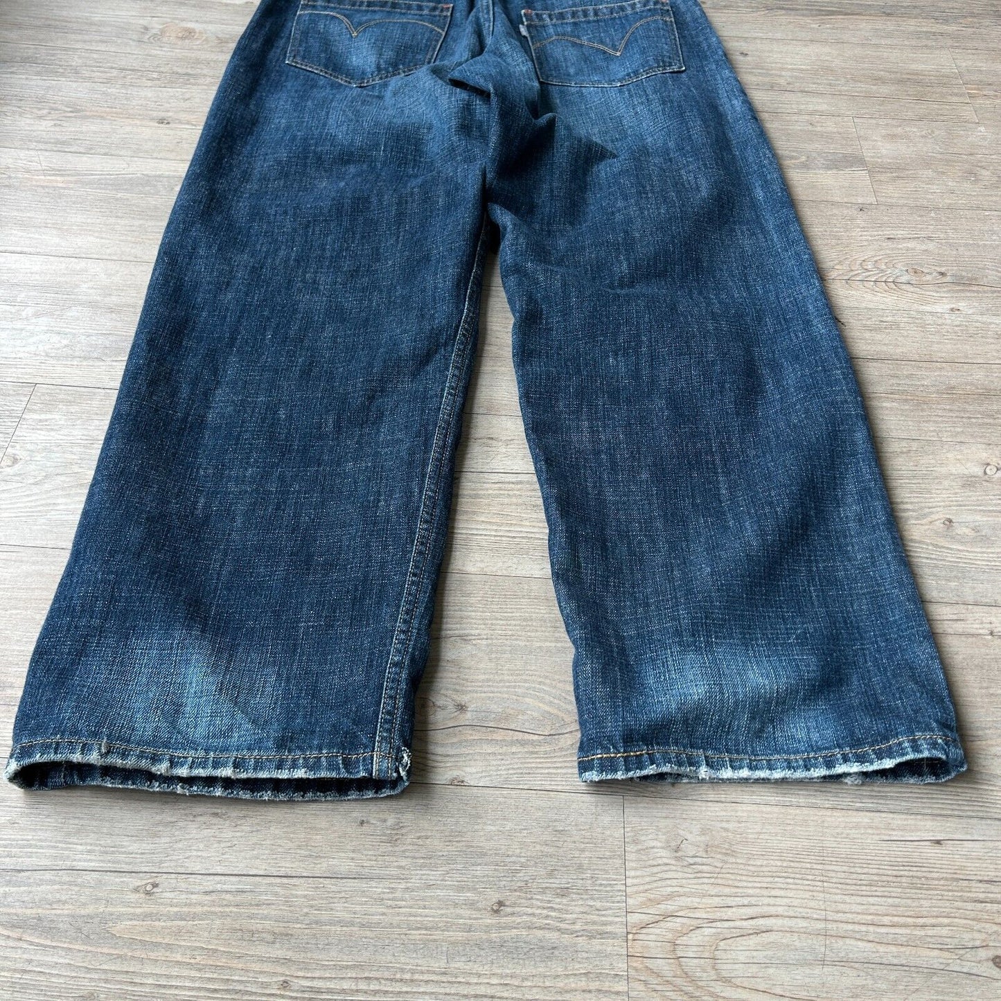 VINTAGE | SIlverTab Baggy Dark Wash Blue Jeans Pants sz W35 L32