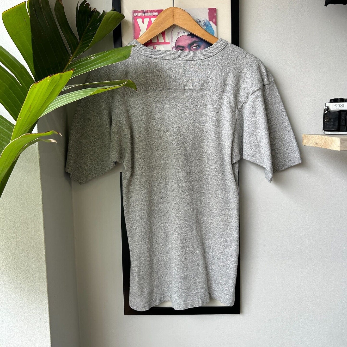 VINTAGE | HARVARD University Champion Grey T-Shirt sz S Adult