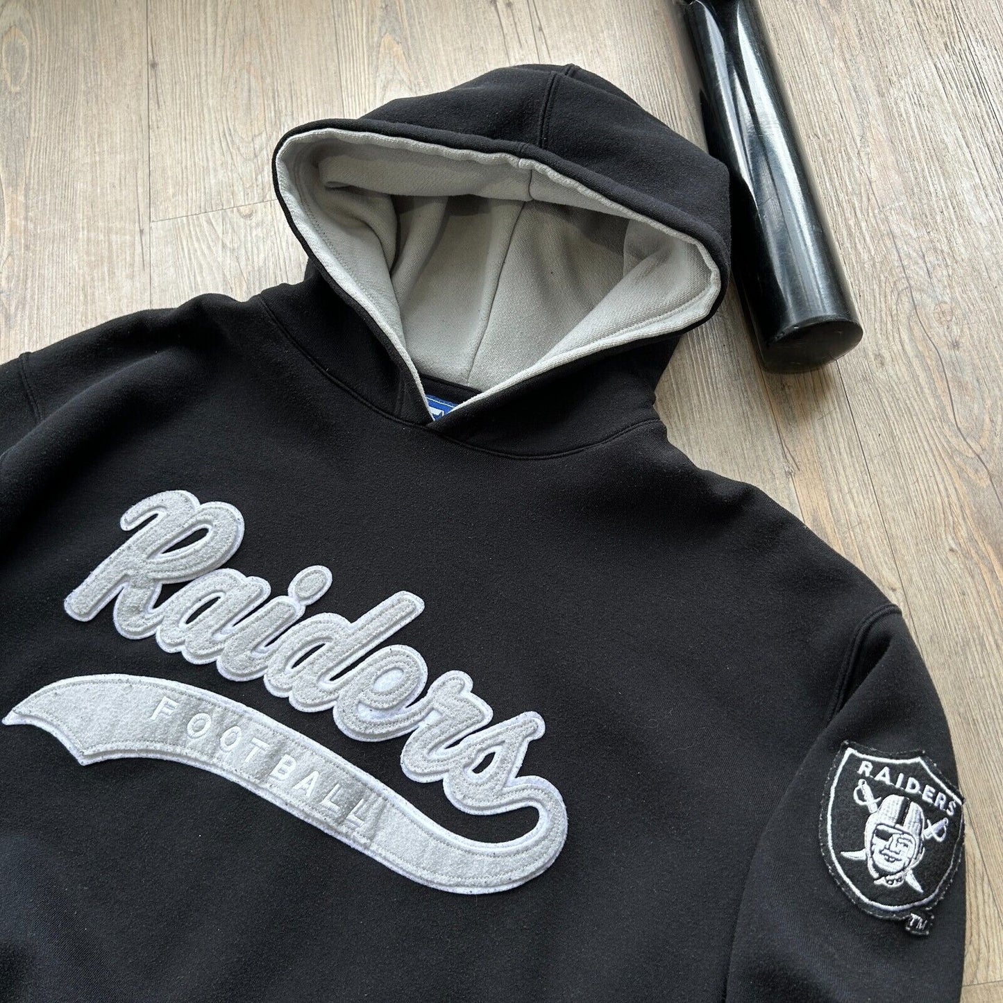 VINTAGE 90s | Los Angeles Raiders Starter Football Hoodie Sweater sz L Adult