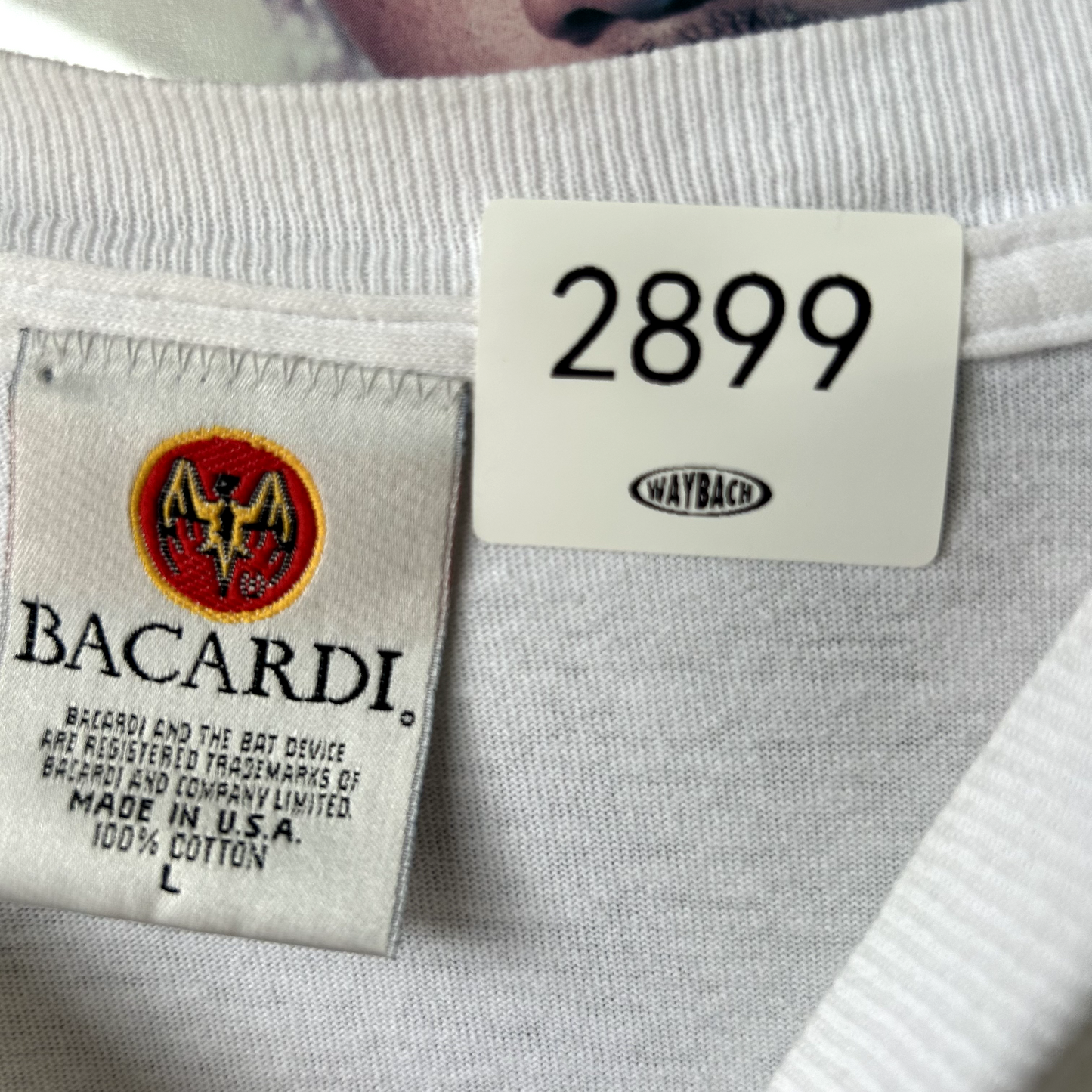 VINTAGE 1990s | Bacardi Rums Puerto Rico Art Graphic Sz Adult L Made in USA