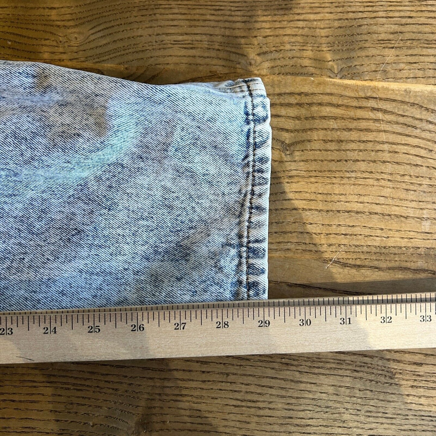 VINTAGE 90s | Gitano Light Acid Wash Loose Fit w Tapper Jeans Pants sz W30 L30