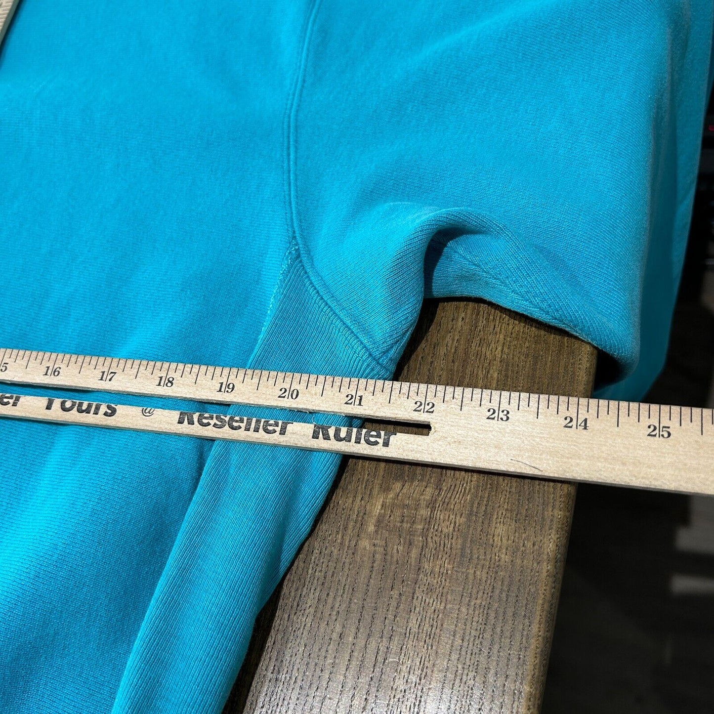 VINTAGE 90s | Champion Reverse Weave Teal Blue Crew Sweater sz XL