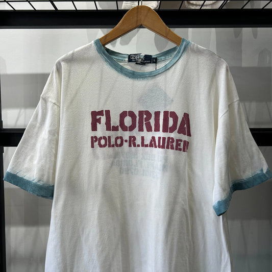 VINTAGE 90s | Polo by Ralph Lauren Florida Hurricane Andrew Relief T-Shirt sz L