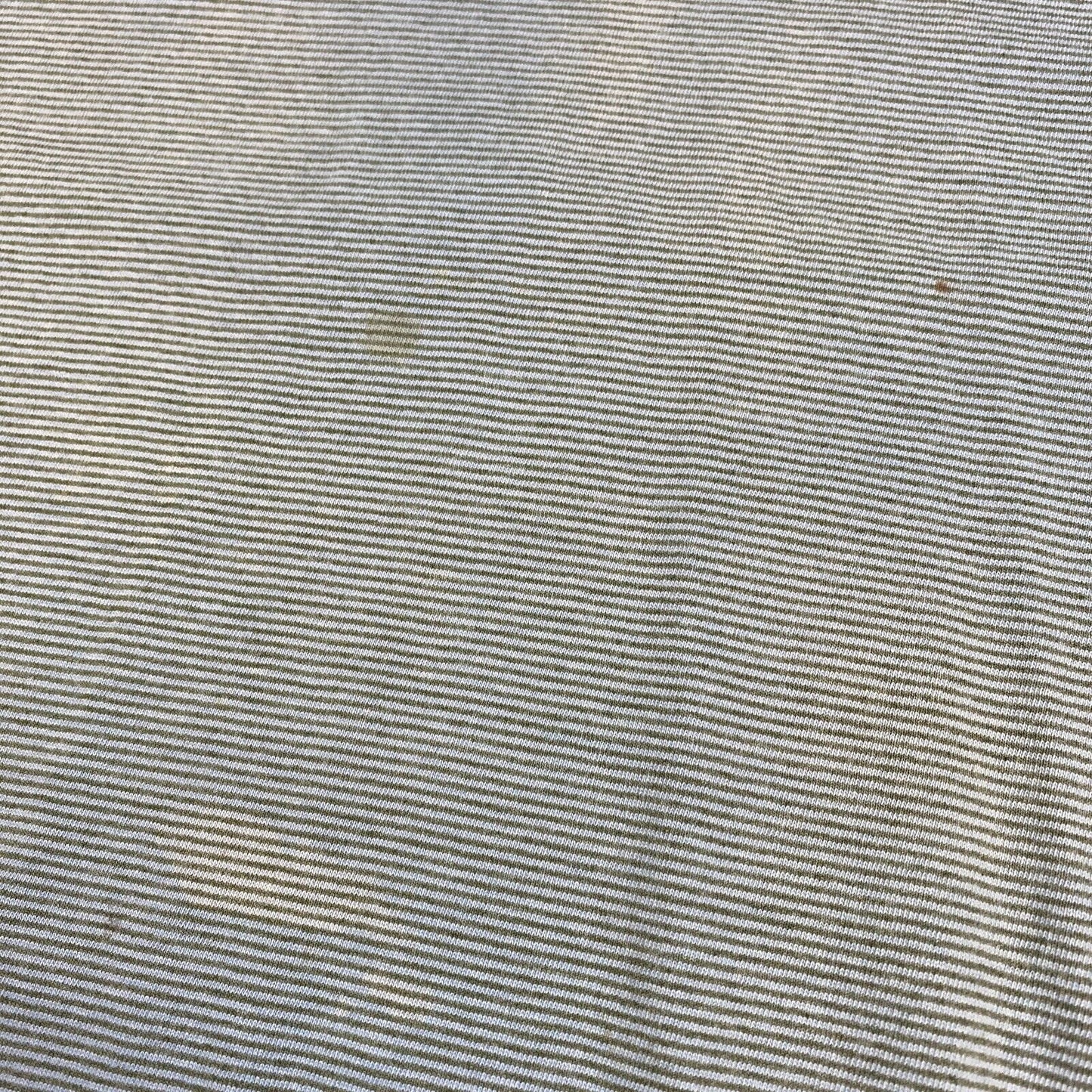 VINTAGE 90s Faded Striped Blue Ringer T-Shirt sz Large Adult
