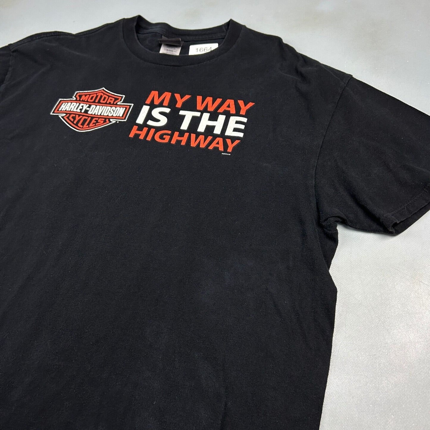 HARLEY DAVIDSON Motor Cycles My Way Is The Highway PA Biker T-Shirt sz 3XL Adult