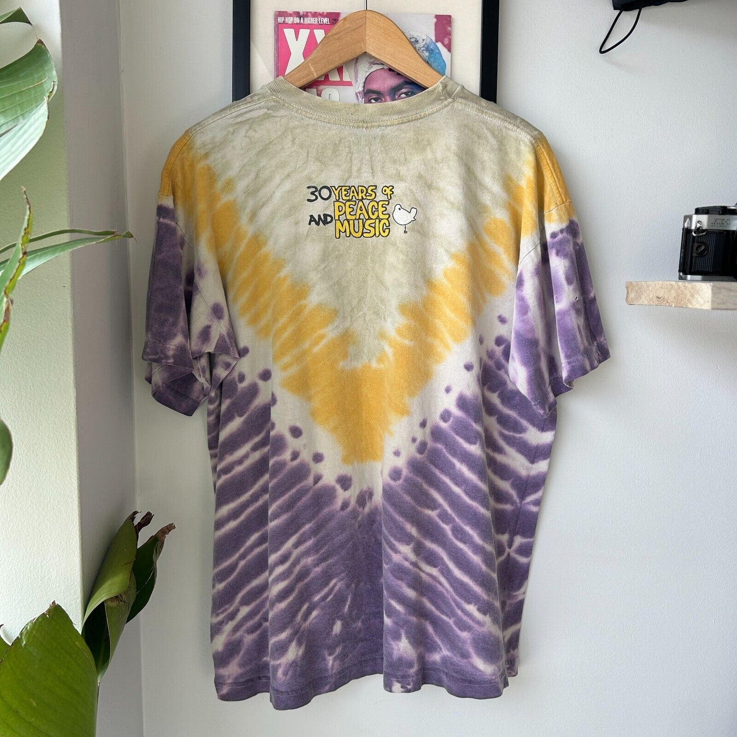 VINTAGE 90s | WOODSTOCK 99 NY Music Festival Tye Dye T-Shirt sz L Adult