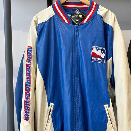 VINTAGE | Indie Racing League Series Bomber Jacket sz 3XL Adult