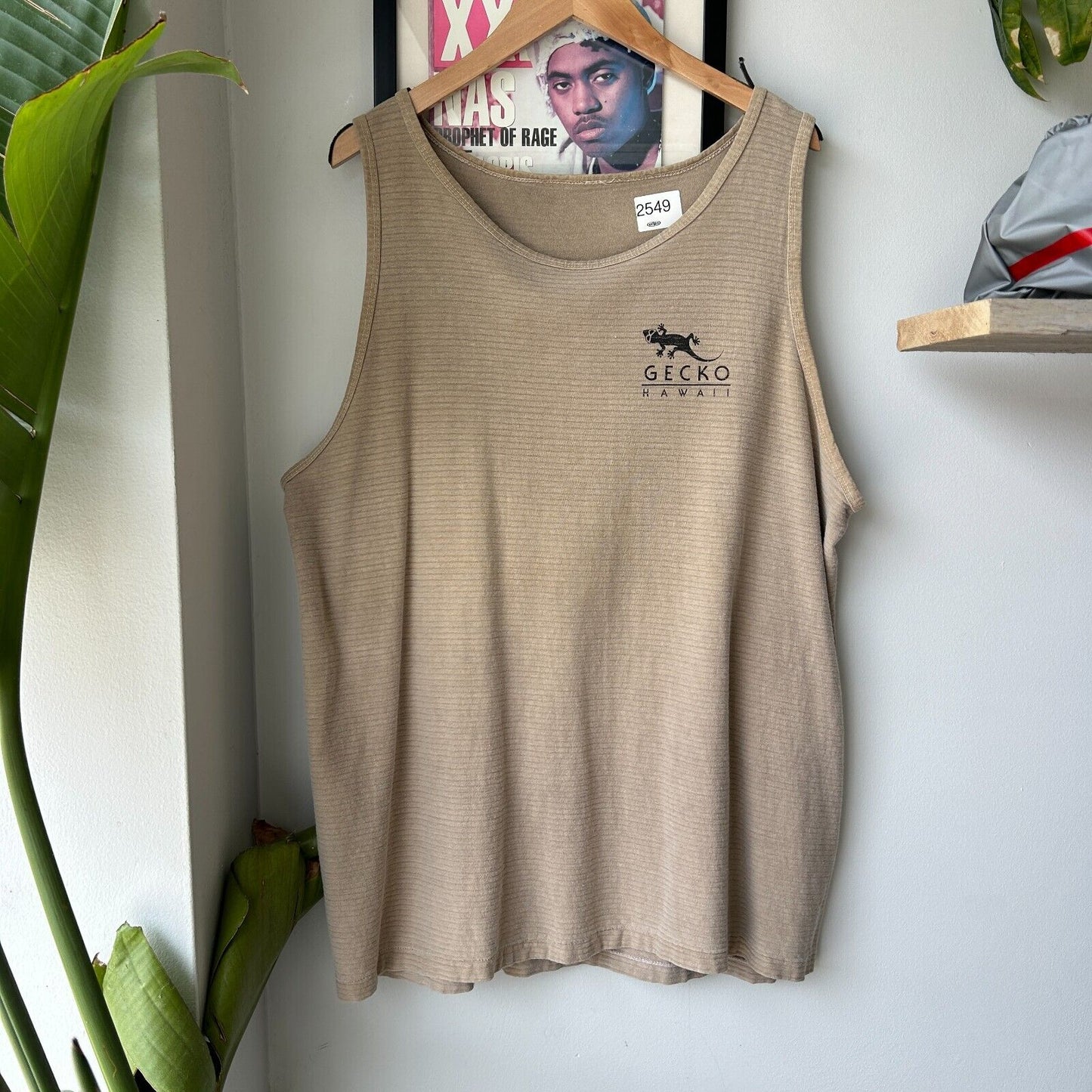VINTAGE 90s | Gecko Hawaii Tank Shirt sz XL