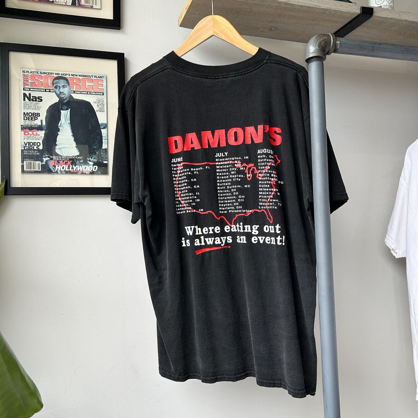 VINTAGE 90s | Summer Of Rib Lovers Faded T-Shirt sz L