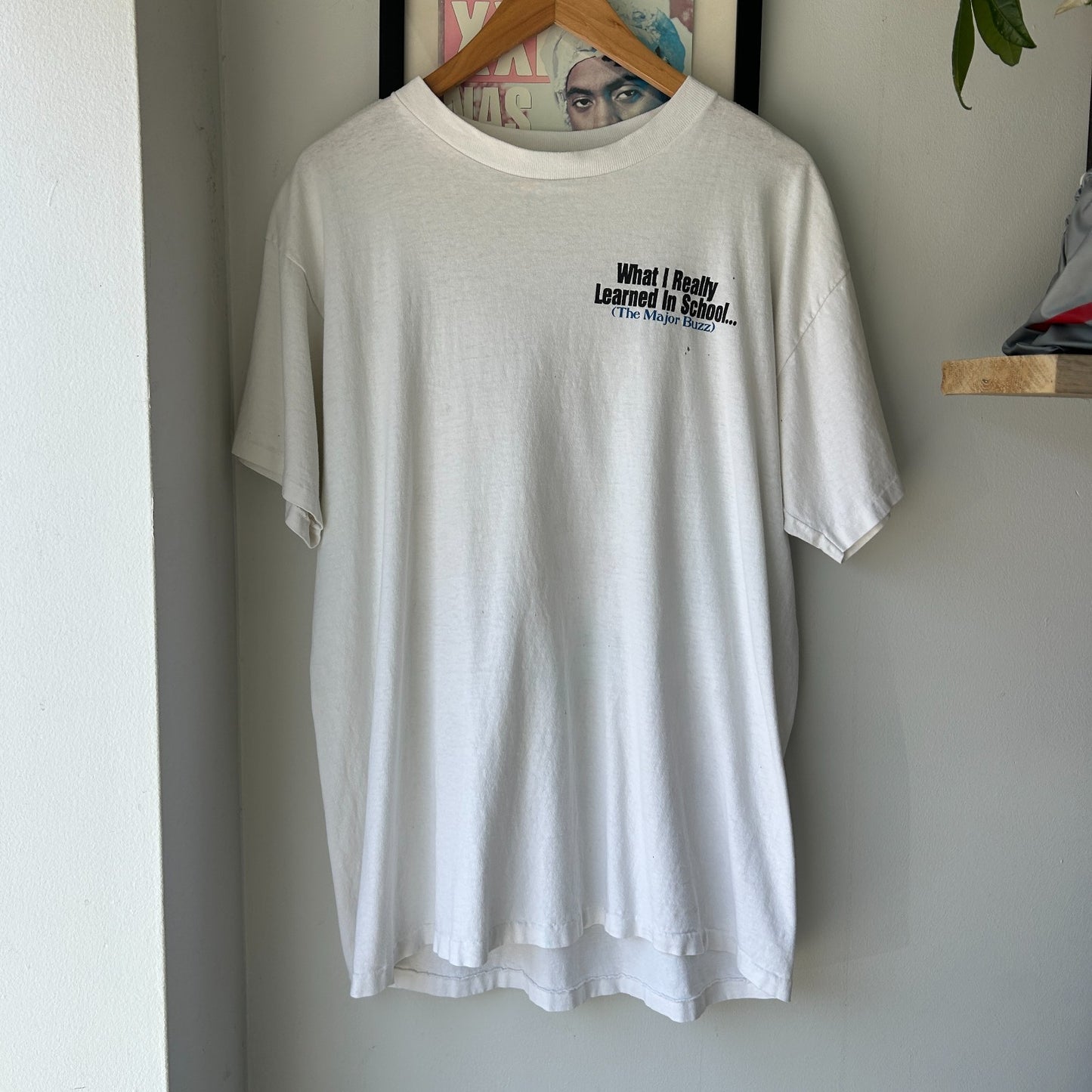 VINTAGE 90s | What I Really Learned In School Thrashed T-shirt sz L