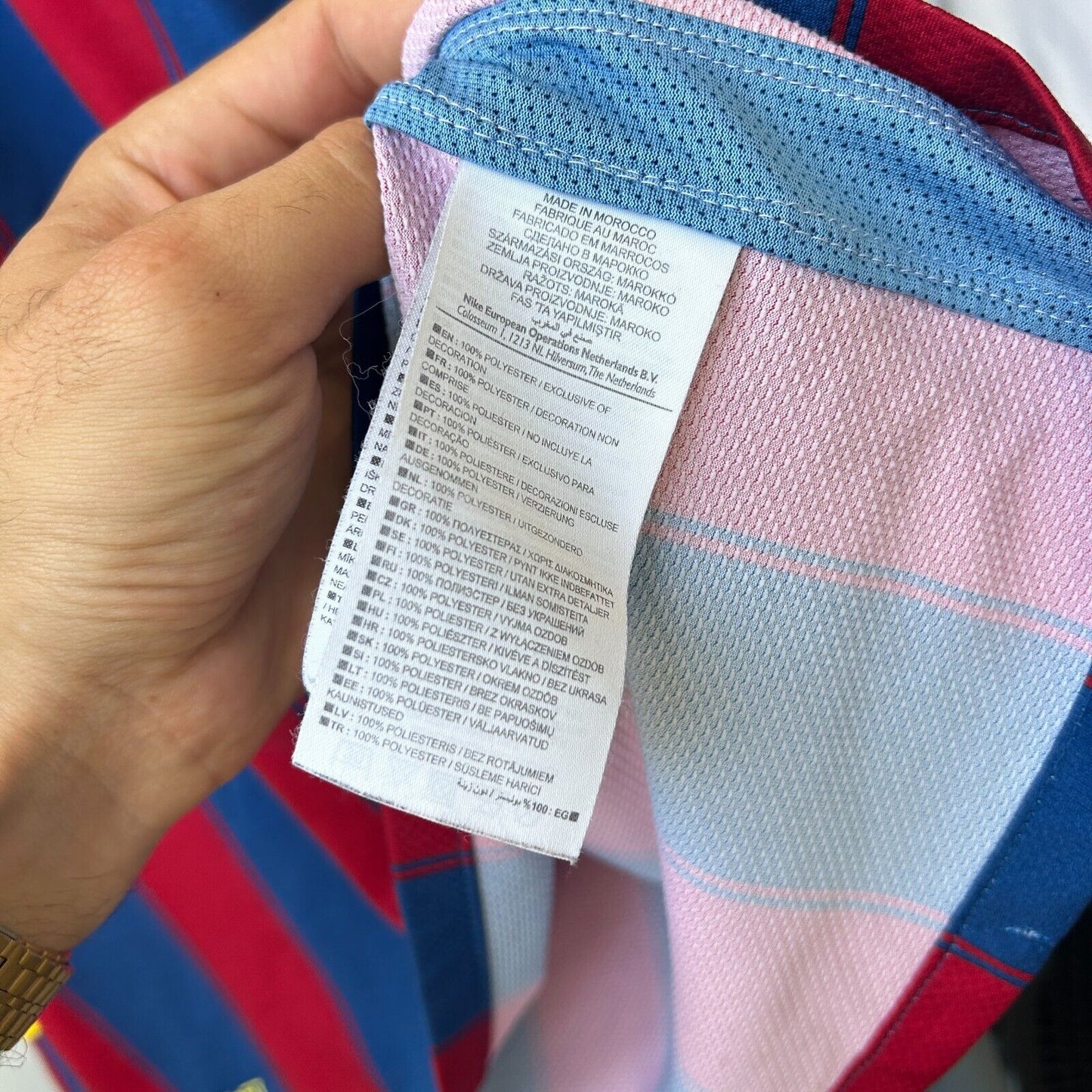 NIKE FC Barcelona #10 Messi Soccer Club Home Jersey sz XXL