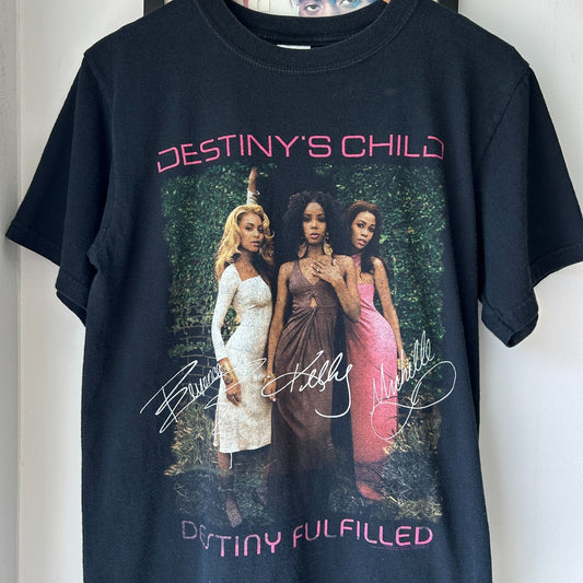VINTAGE Y2K | Destiny's Child Destiny Fulfilled World Tour Band T-Shirt sz S