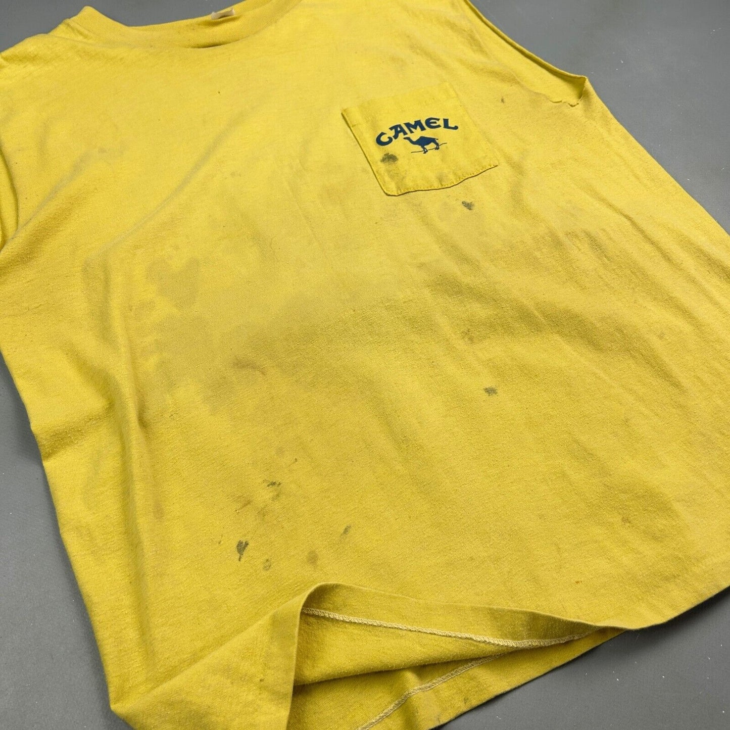 VINTAGE 80s | Joe CAMEL Smooth Character Sleeveless T-Shirt sz XL Men Adult