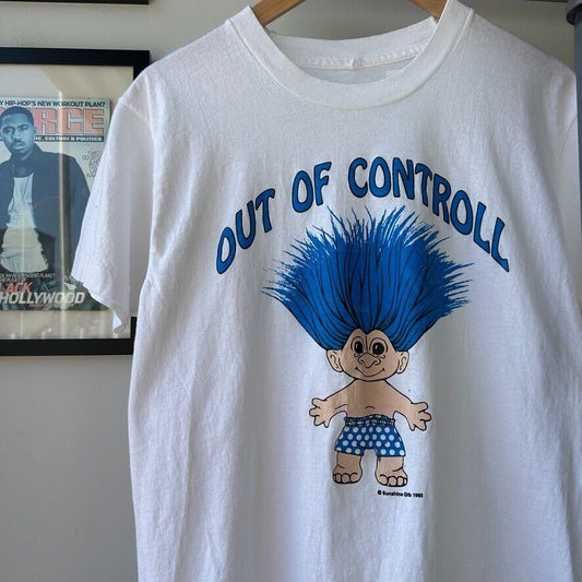VINTAGE 90s | Out Of Controll Troll T-Shirt sz M