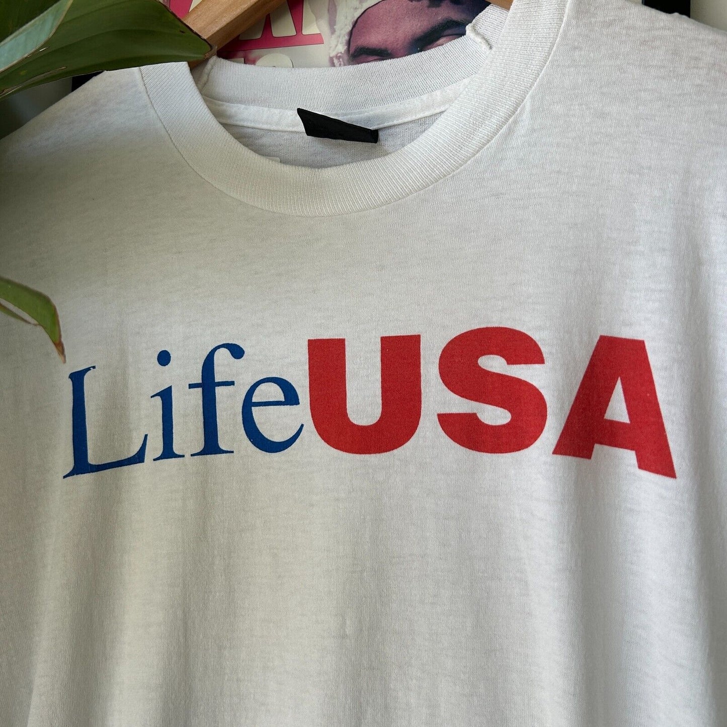 VINTAGE 80s 90s | Life USA T-Shirt sz M