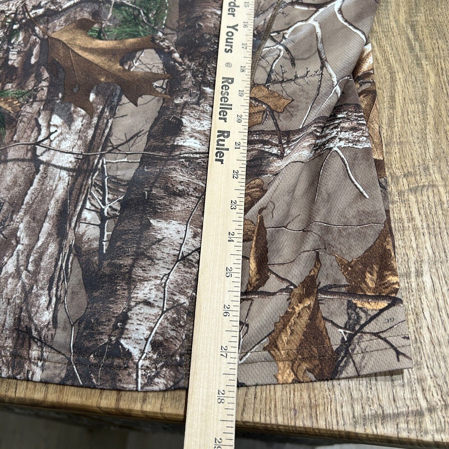 VINTAGE | Real Tree Camo 1/4 Zip Long Sleeve Jersey sz M