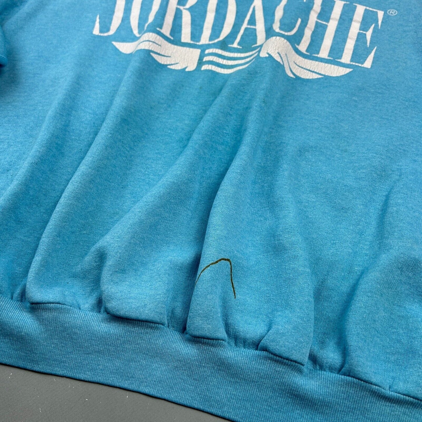 VINTAGE 90s | JORDACHE Blue Boxy Short Crewneck Sweater sz L-XL Adult