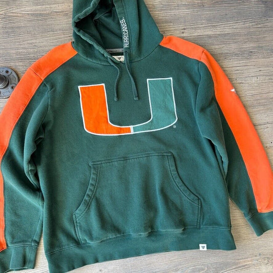 VINTAGE | Miami University Hurricanes Hoodie Sweater sz L