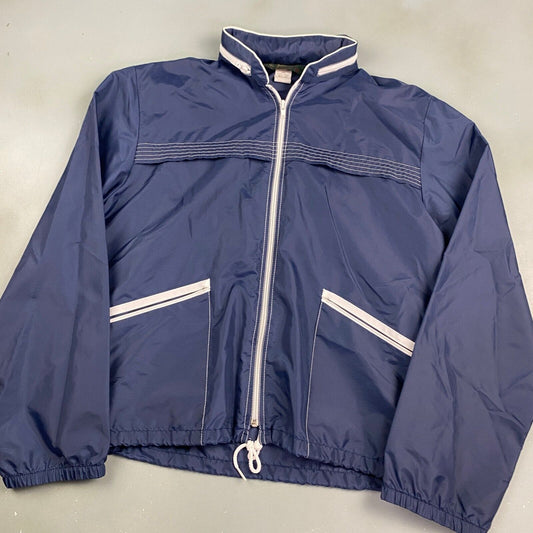 VINTAGE 90s ORVIS Navy Light Windbreaker Jacket sz Medium Men Adult