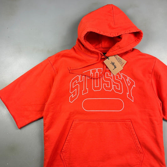 STUSSY SS Boxy Cropped Hoodie Sweater sz Small Adult New With Tags