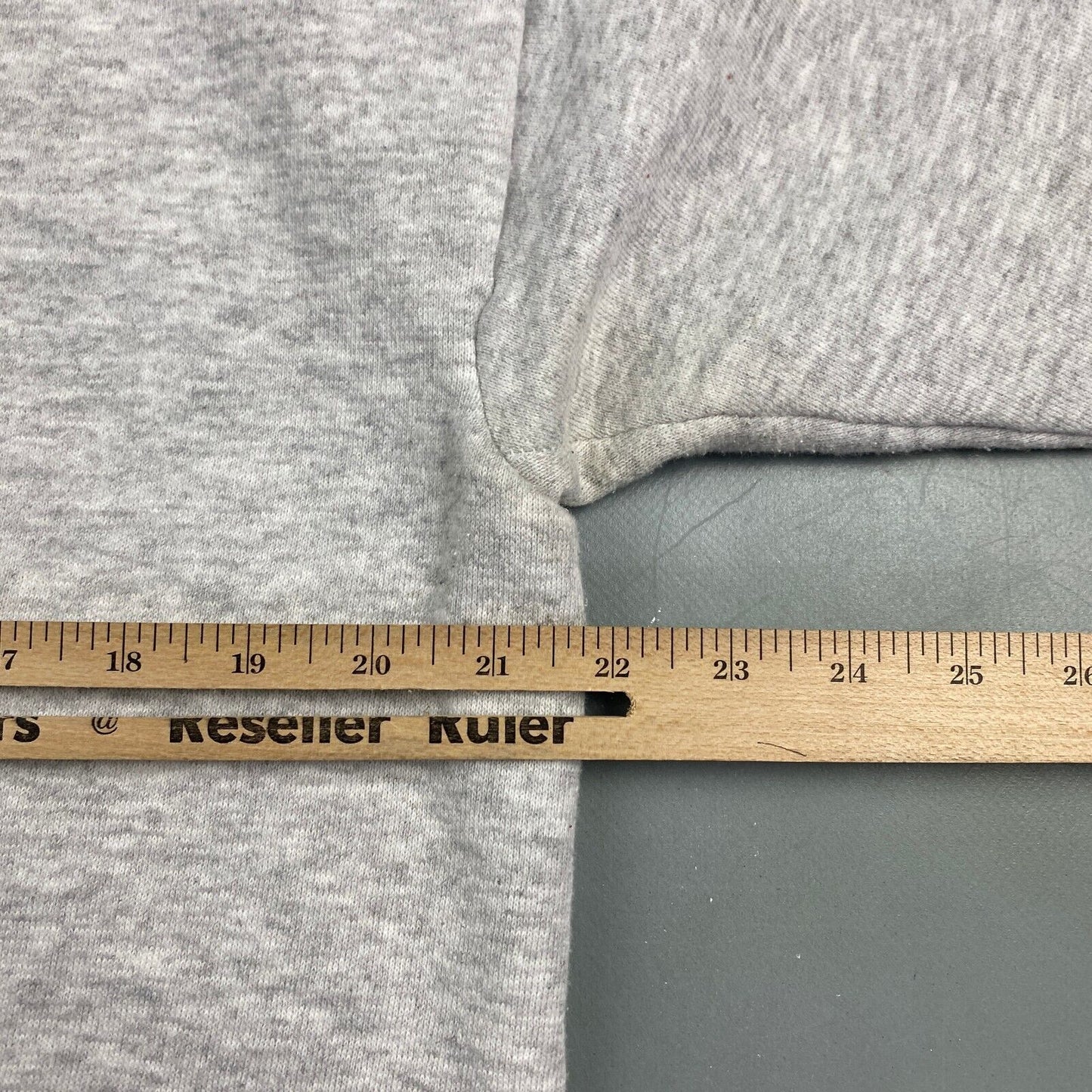 VINTAGE 90s Blank Grey Logo 7 Crewneck Sweater sz Large Men Adult