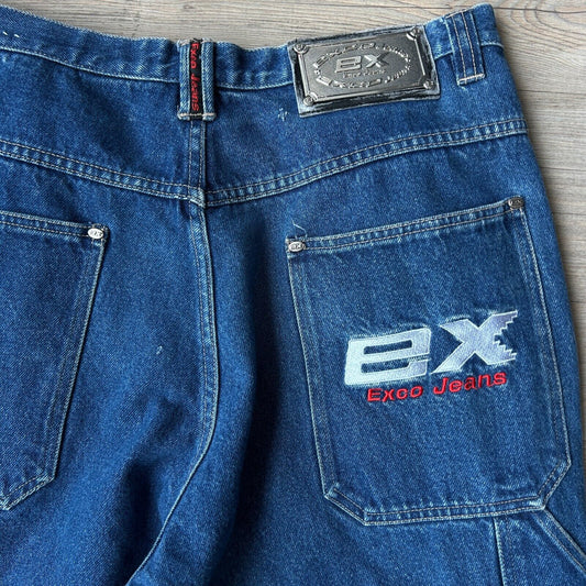 VINTAGE | Exco Jeans Baggy Denim Cargo Pants sz W34 L32