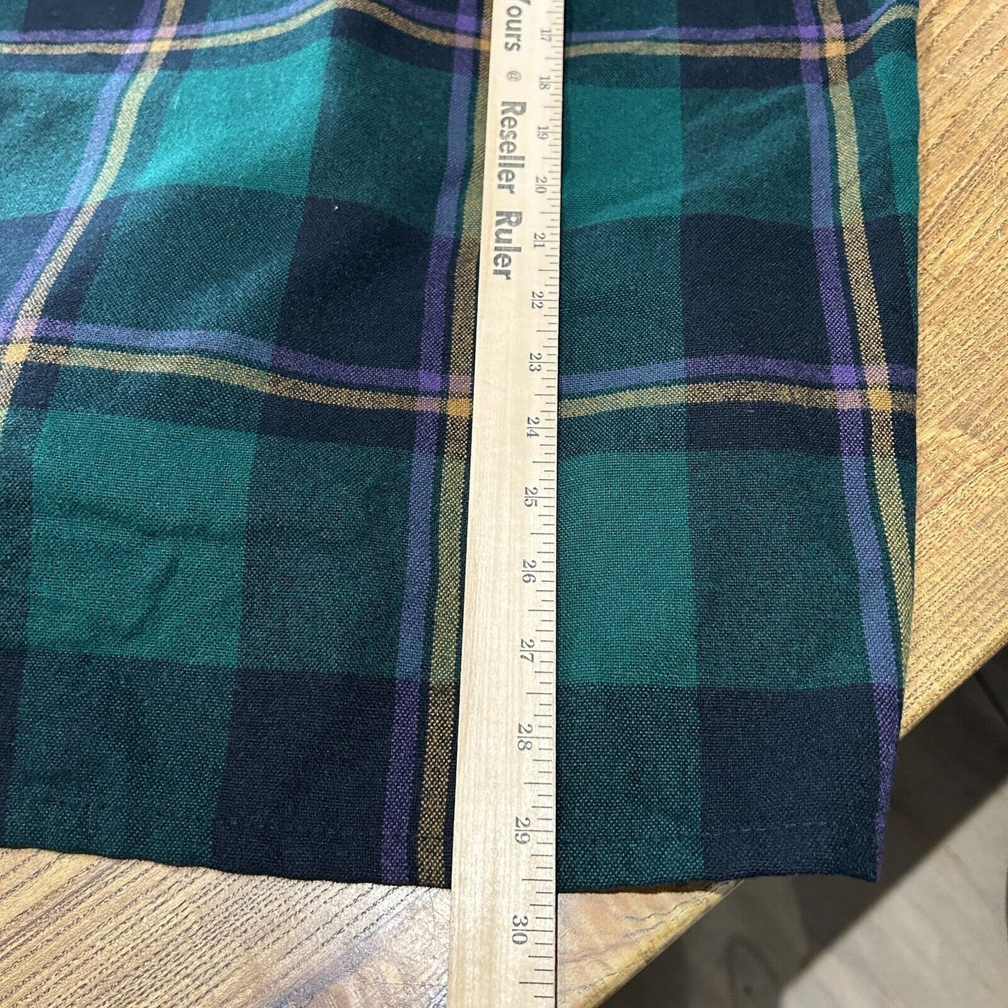 VINTAGE 90s | Green Flannel Button Down Shirt sz M