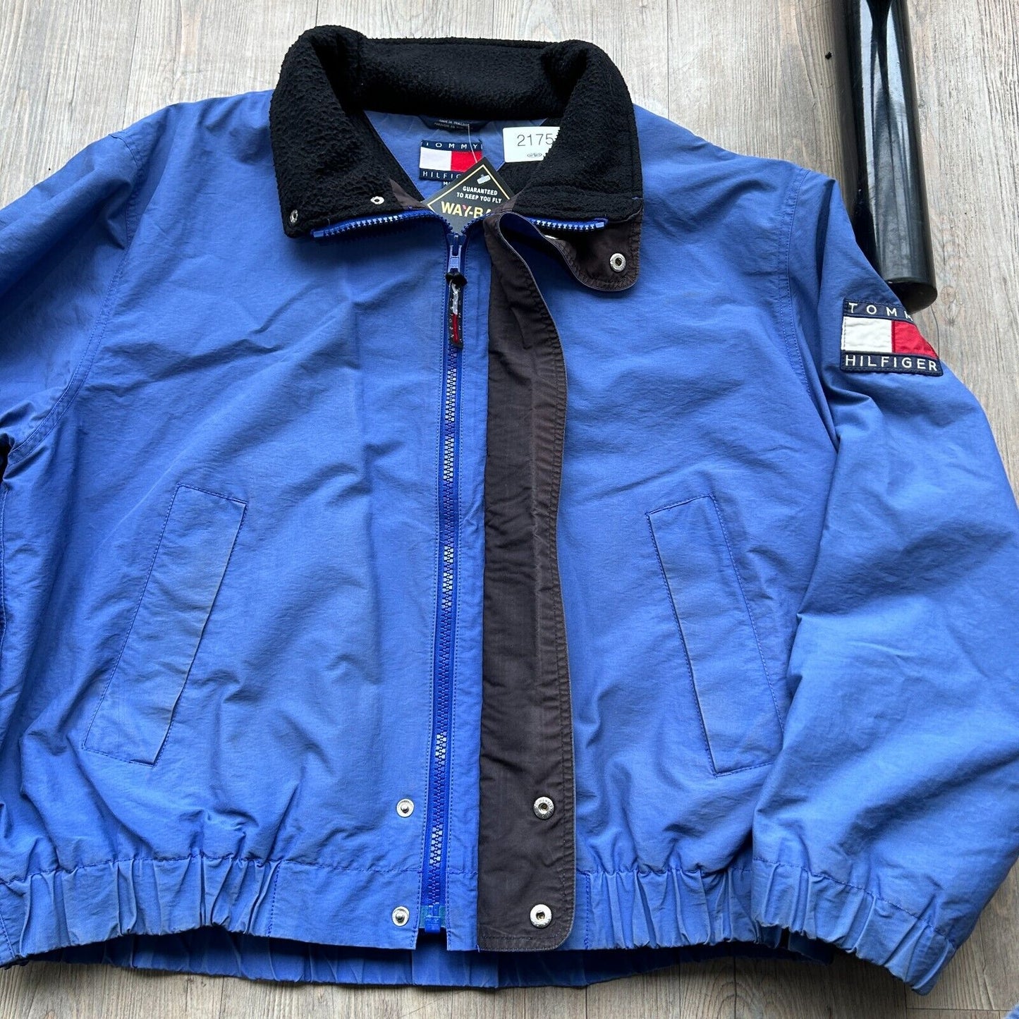 VINTAGE 90s | Tommy Hilfiger Blue Full Zip Fleece Lined Jacket sz M Adult
