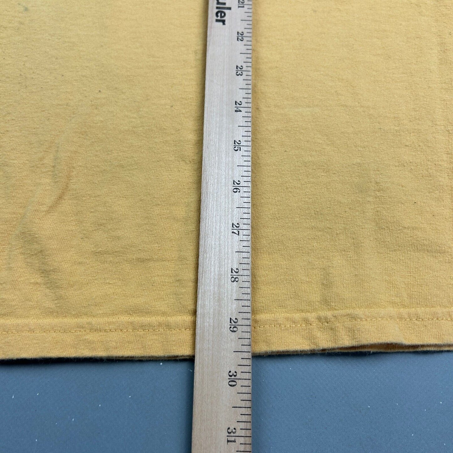 VINTAGE | Teach A Man To Fish Yellow Quote T-Shirt sz XXL Men Adult