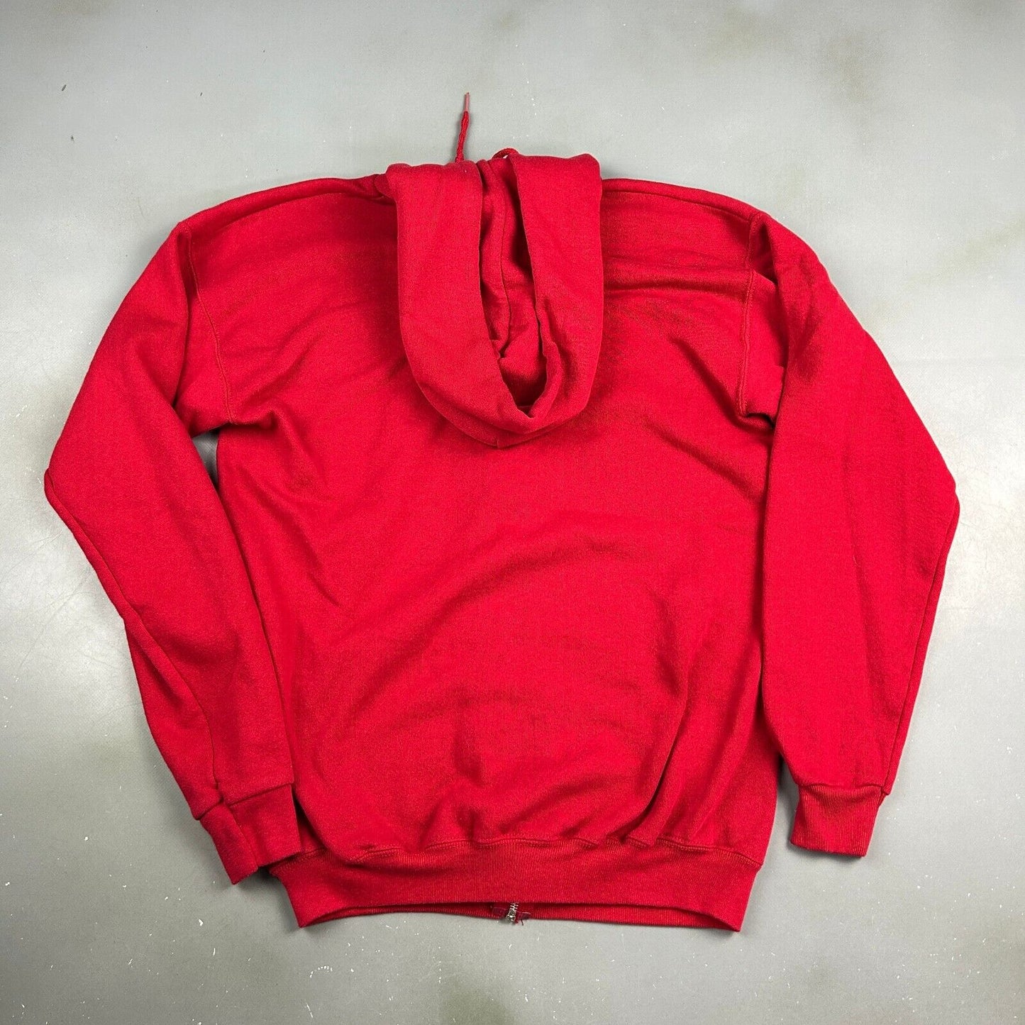 VINTAGE 90s Vance AFB Airforce Red Zip Up Hoodie Sweater sz Small Mens