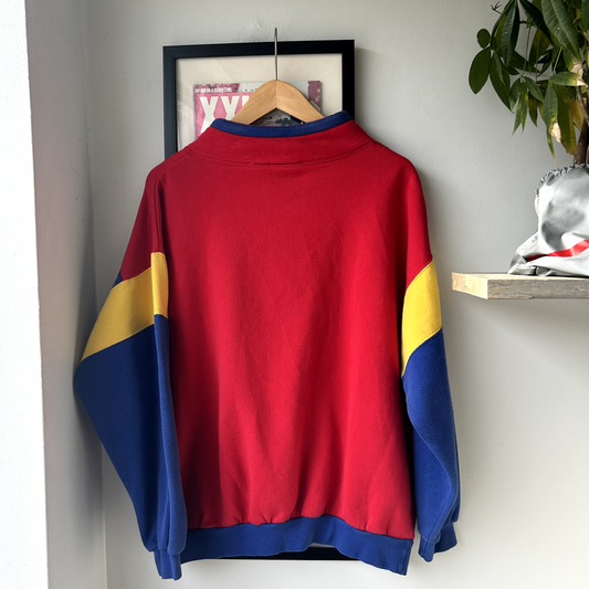 VINTAGE 1990s | Color Block Nordstrom Heavy Weight Sweater Sz 8 (L)