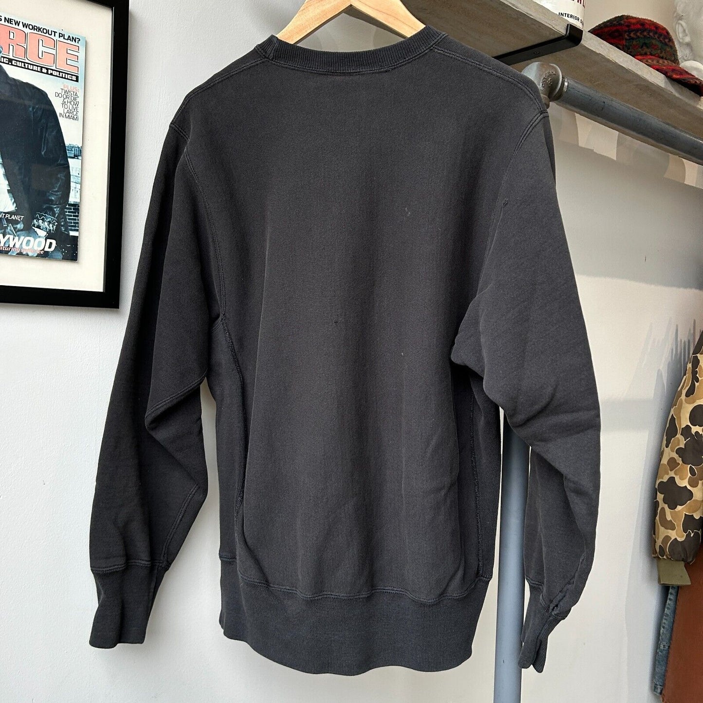 VINTAGE 90s | Iowa College Heavyweight Crew Sweater sz M