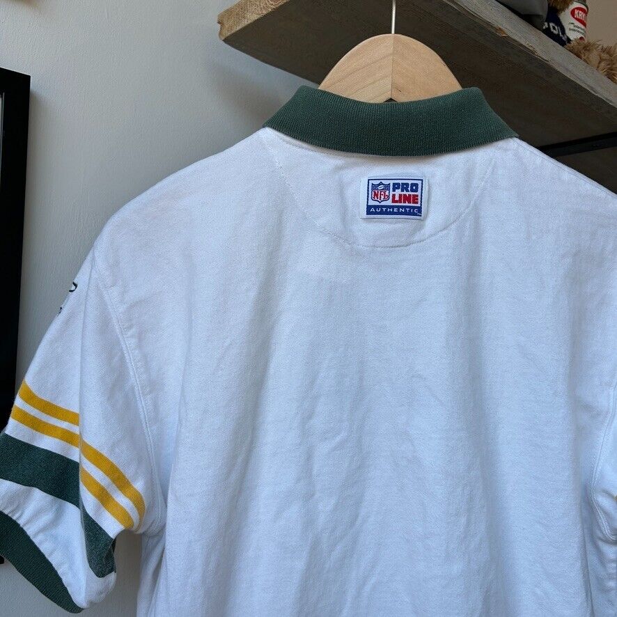 VINTAGE 90s | Green Bay Packers Logo Athletic Pro Line Polo Shirt sz M