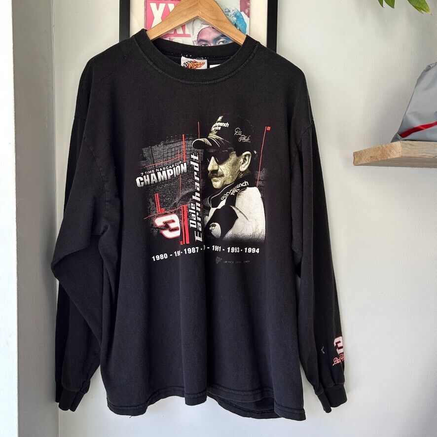VINTAGE 90s | Dale Earnhardt Nascar Cup Racing Long Sleeve T-Shirt sz XXL