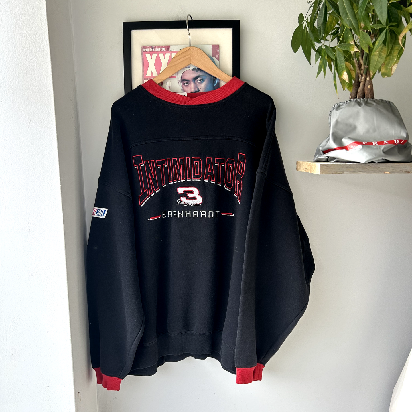 VINTAGE 90s | Dale Earnhardt Embroidered Nascar Crewneck Sweater sz XXL Adult
