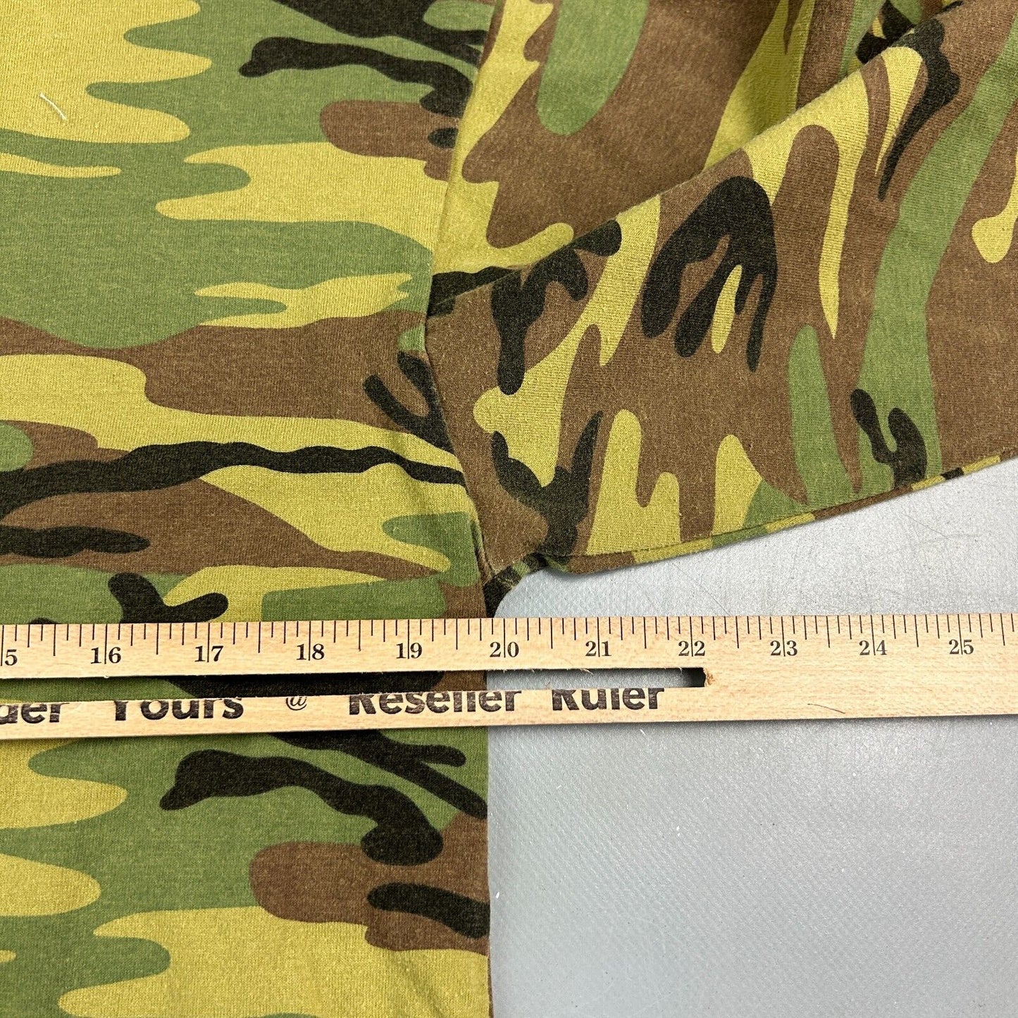VINTAGE | Military Army Camo Long Sleeve T-Shirt sz M Adult