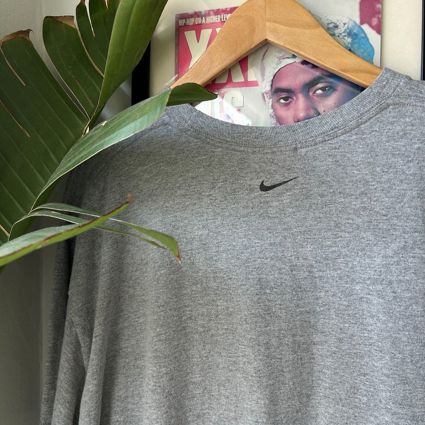 VINTAGE | Team NIKE Park Mid Swoosh Grey T-Shirt sz XL