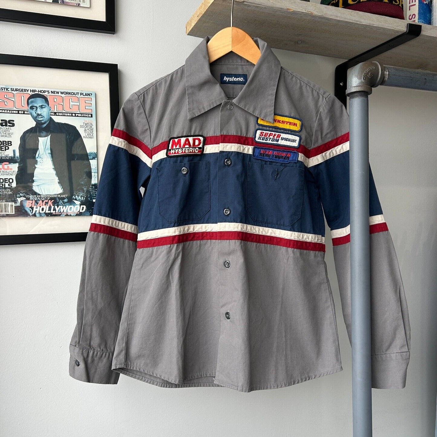 VINTAGE | Hysteric Glamour Mechanic Button Down Shirt sz XS/S