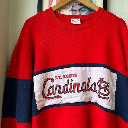 VINTAGE 90s | St Louis Cardinals Baseball Crew Sweater sz XL